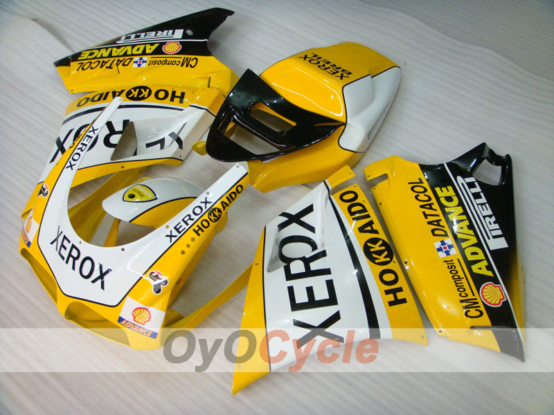 Kit de carénage injecté pour Ducati 998 02-04 - Jaune, blanc - Xerox #OYO87902322 Image principale du produit