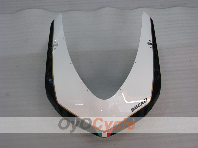 Kit de carénage injecté pour Ducati 1098 07-09 - Blanc, Noir - Style d’origine #OYO87902325