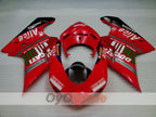 Kit de carénage injecté pour Ducati 1198 09-11 - Rouge, Noir - Alice #OYO87902329