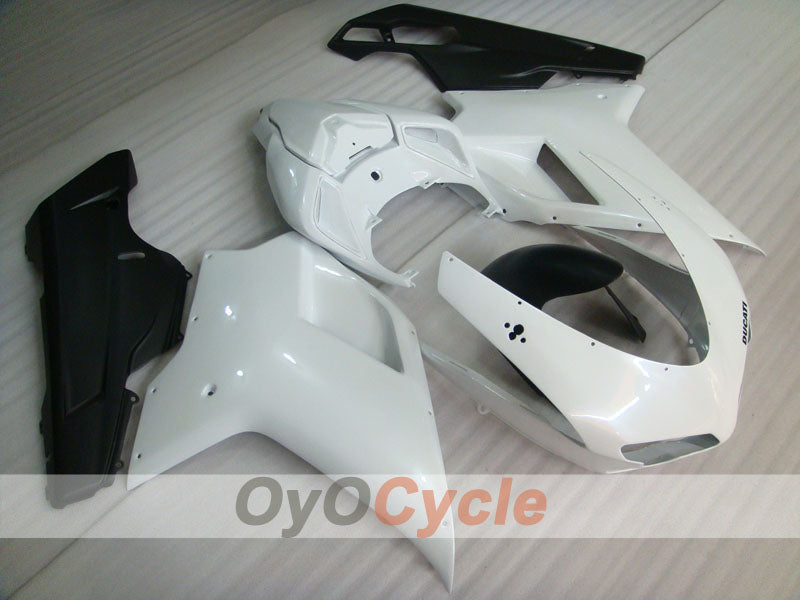 Kit de carénage à injection pour Ducati 1198 09-11 - Blanc, Noir, Mat - Style d'usine #OYO87902344 Image principale du produit