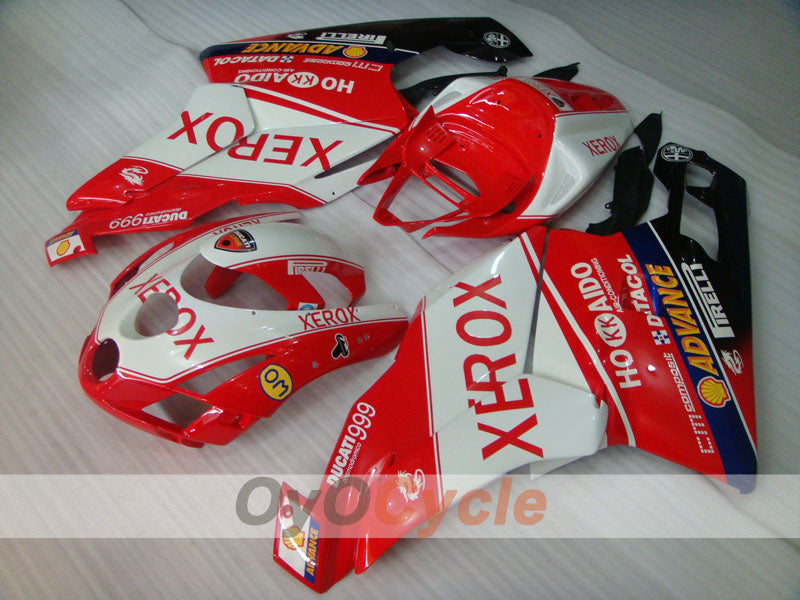Kit de carénages injectés pour Ducati 999 03-04 - Rouge, Blanc - Xerox #OYO87902365 Image principale du produit