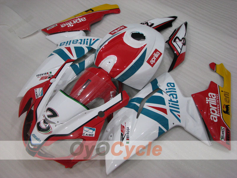 Kit de carénage pour Aprilia RS125 06-10 - Rouge, Blanc - Style usine #OYO87902406