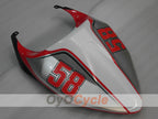 Kit de carénage pour Aprilia RSV1000R 03-06 - Rouge, Noir - Style usine #OYO87902412