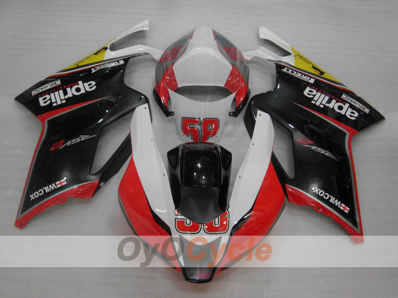 Kit de carénage pour Aprilia RSV1000R 03-06 - Rouge, Noir - Style usine #OYO87902412