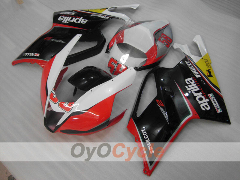 Kit de carénage pour Aprilia RSV1000R 03-06 - Rouge, Noir - Style usine #OYO87902412