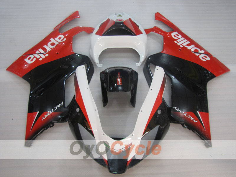 Kit de carénage pour Aprilia RSV1000R 03-06 - Rouge, Noir - Style usine #OYO87902413