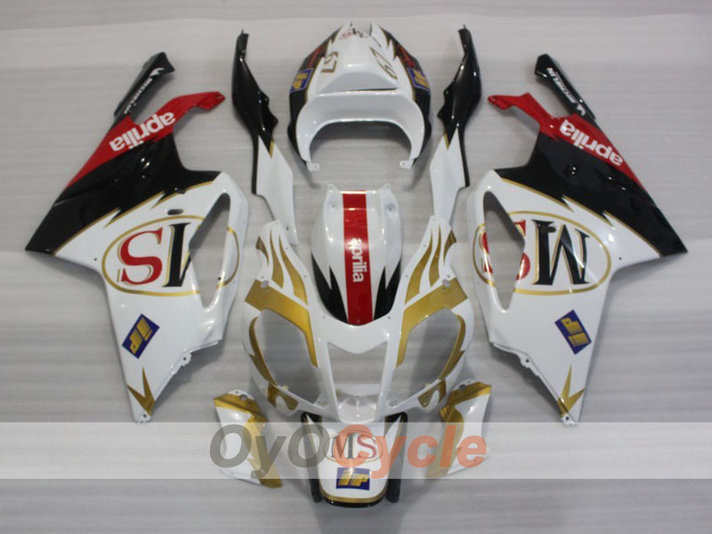 Kit de carénage pour Aprilia RSV1000R 03-06 - blanc, noir - style usine #OYO87902415 Image secondaire du produit