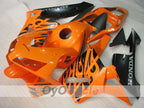 Kit de carénages à injection pour CBR600RR 03-04 - Orange, noir - Flamme #OYO87902508