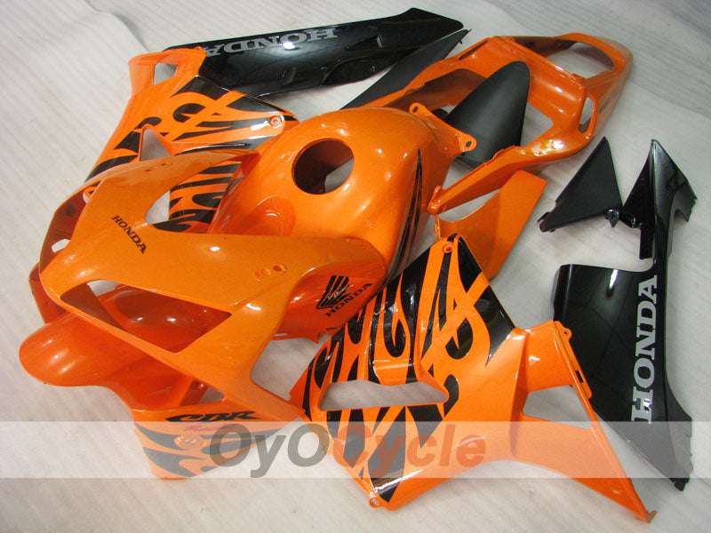 Kit de carénages à injection pour CBR600RR 03-04 - Orange, noir - Flamme #OYO87902508