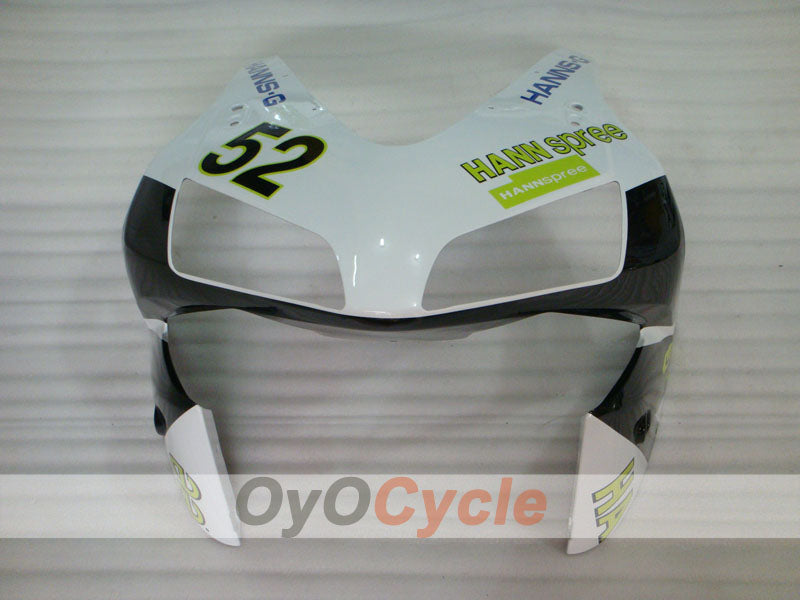 Kit de carénage injecté pour CBR600RR 03-04 - Blanc, noir - HANN Spree #OYO87902524