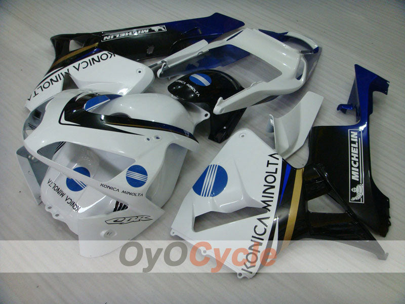 Kit de carénage à injection pour CBR600RR 03-04 - Blanc, Noir - Konica Minolta #OYO87902530