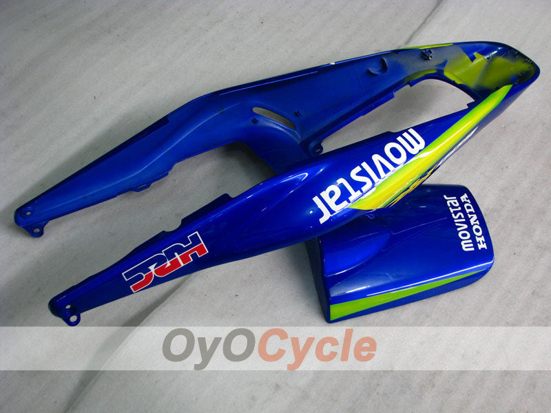 Kit de carénage à injection pour CBR600RR 03-04 - Jaune, Bleu - Movistar #OYO87902537
