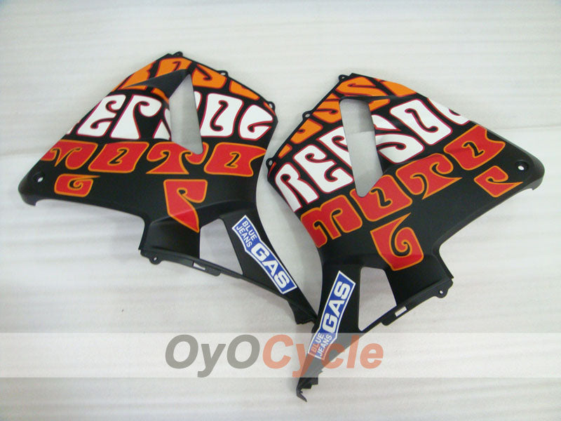 Kit de carénage injecté pour CBR600RR 03-04 - Noir, mat - Rossi #OYO87902541