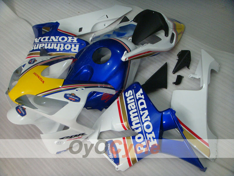 Kit de carénage à injection pour CBR600RR 03-04 - Bleu, Blanc - Rothmans #OYO87902556