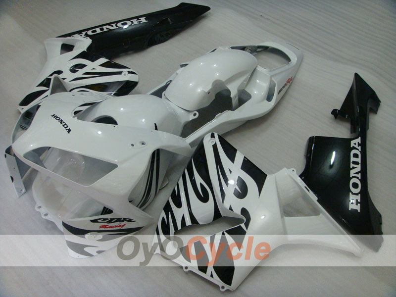 Kit de carénages injectés pour CBR600RR 03-04 - Blanc, Noir - Style d'origine #OYO87902578 Image secondaire du produit