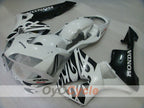 Kit de carénages injectés pour CBR600RR 03-04 - Blanc, Noir - Style d'origine #OYO87902578