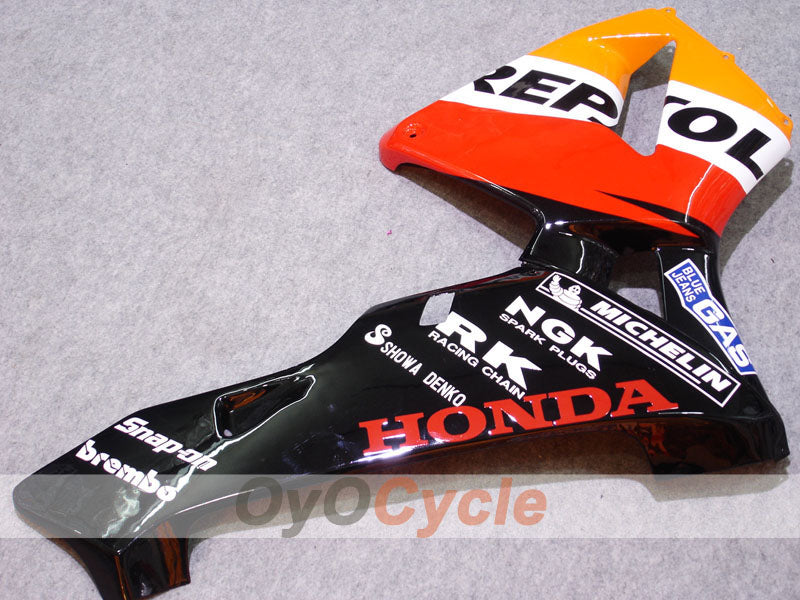 Kit de carénages injectés pour CBR600RR 03-04 - Jaune, Noir - Repsol #OYO87902583