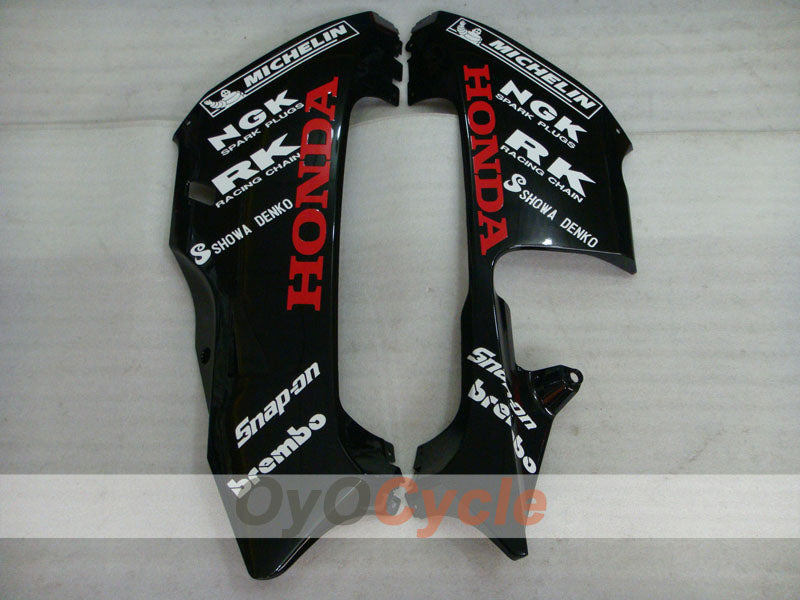 Kit de carénages injectés pour CBR600RR 03-04 - Orange, Noir - Repsol #OYO87902584
