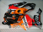 Kit de carénages injectés pour CBR600RR 03-04 - Orange, Noir - Repsol #OYO87902585