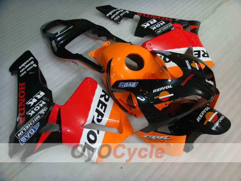 Kit de carénages injectés pour CBR600RR 03-04 - Orange, Noir - Repsol #OYO87902585 Image principale du produit