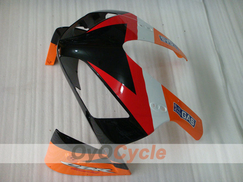 Kit de carénages injectés pour CBR600RR 03-04 - Orange, Noir - Repsol #OYO87902587