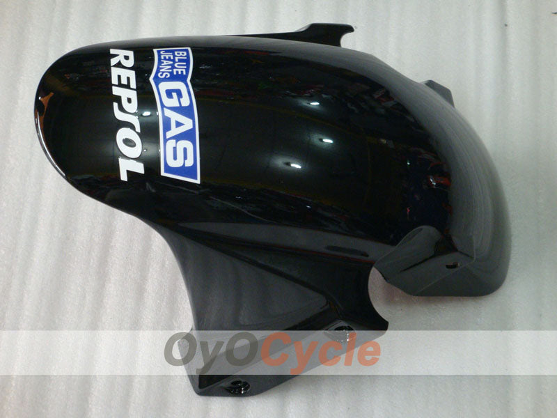 Kit de carénages injectés pour CBR600RR 03-04 - Orange, Noir - Repsol #OYO87902587