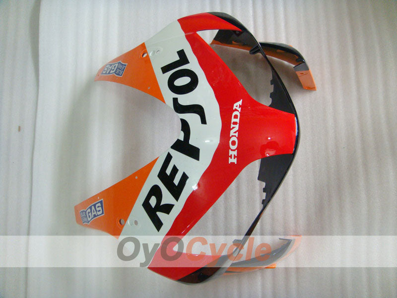 Kit de carénages injectés pour CBR600RR 03-04 - Rouge, Jaune - Repsol #OYO87902588