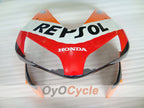 Kit de carénages injectés pour CBR600RR 03-04 - Rouge, Jaune - Repsol #OYO87902588