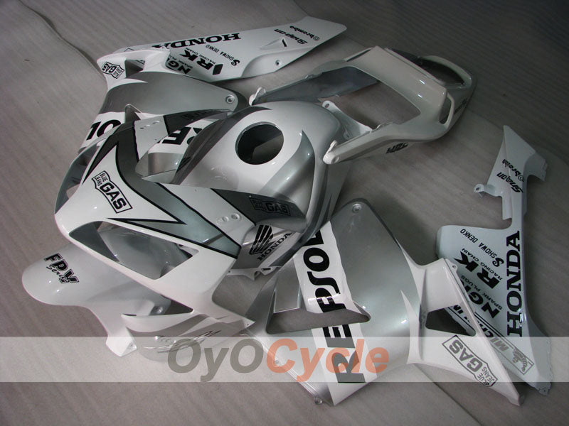 Kit de carénage à injection pour CBR600RR 03-04 - Blanc, Argent - Repsol #OYO87902592 Image secondaire du produit
