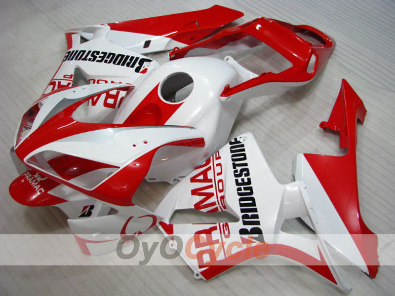Kit de carénage à injection pour CBR600RR 03-04 - Rouge, Blanc - PRAMAC #OYO87902594 Image principale du produit