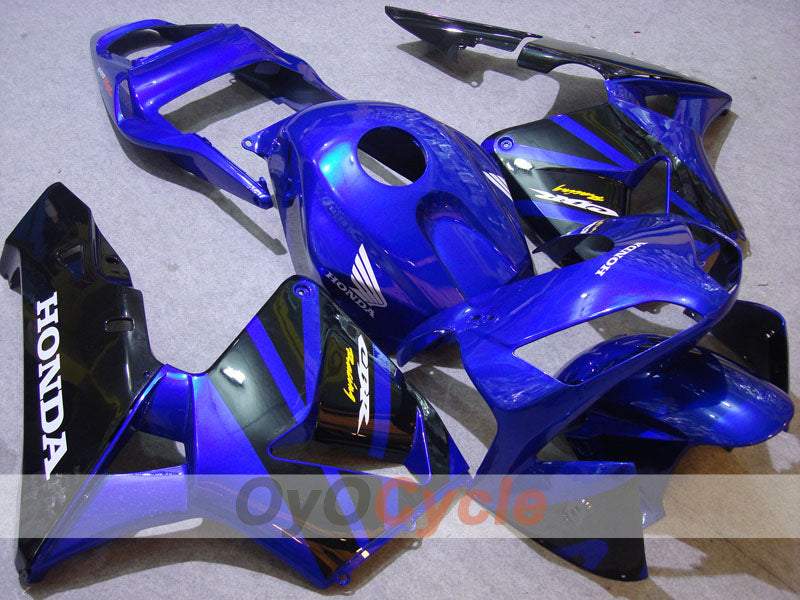 Kit de carénage à injection pour CBR600RR 03-04 - Bleu, Noir - Style d'origine #OYO87902598