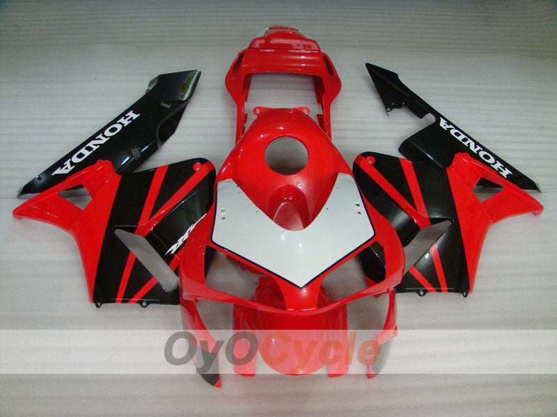 Kit de carénage à injection pour CBR600RR 03-04 - Rouge, Noir - Style d'origine #OYO87902599