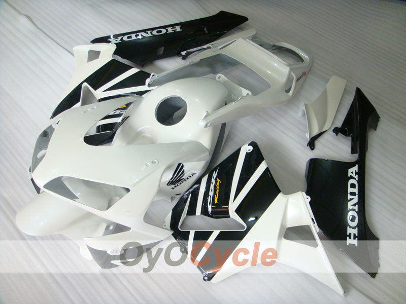 Kit de carénage à injection pour CBR600RR 03-04 - Blanc, Noir - Style d'origine #OYO87902600