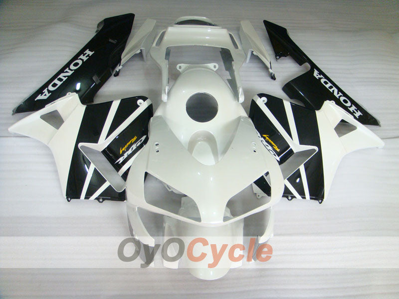 Kit de carénage à injection pour CBR600RR 03-04 - Blanc, Noir - Style d'origine #OYO87902600 Image secondaire du produit