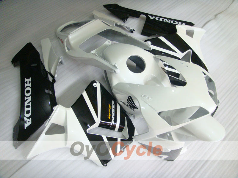 Kit de carénage à injection pour CBR600RR 03-04 - Blanc, Noir - Style d'origine #OYO87902600