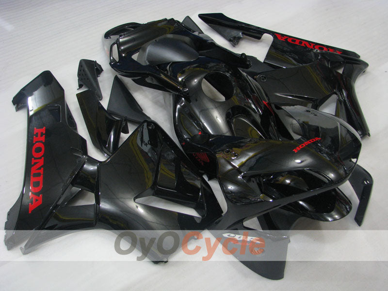 Kit de carénage injecté pour CBR600RR 03-04 - Noir - Style usine #OYO87902610 Image principale du produit