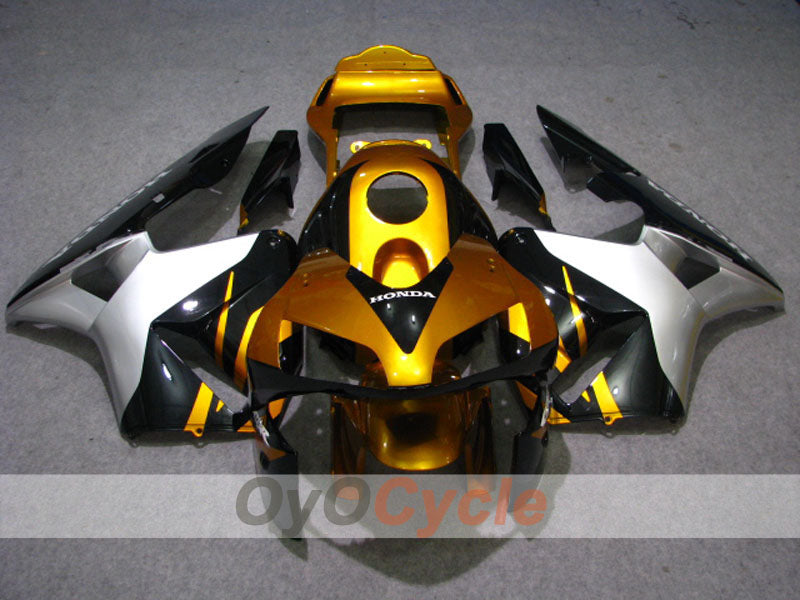Kit de carénage injecté pour CBR600RR 03-04 - Noir, or - Style usine #OYO87902611 Image secondaire du produit