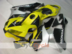 Kit de carénage injecté pour CBR600RR 03-04 - Jaune, noir - Style usine #OYO87902612