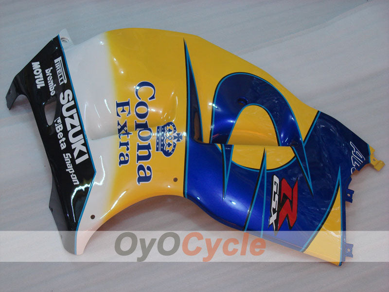 Kit de carénages d'injection pour GSXR1300 Hayabusa 99-07 - Jaune, bleu - Corona, MOTUL #OYO87902651