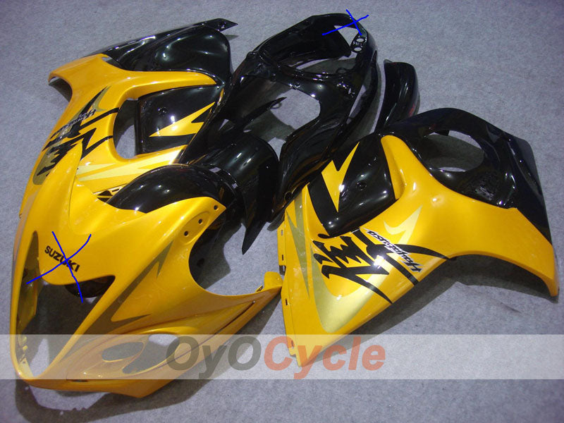 Kit de carénage à injection pour GSXR1300 Hayabusa 08-20 - Jaune, noir - Style d'origine #OYO87902665