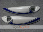 Kit de carénage à injection pour GSXR1300 Hayabusa 08-20 - Bleu, blanc - Flame #OYO87902670