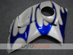 Kit de carénage à injection pour GSXR1300 Hayabusa 08-20 - Bleu, blanc - Flame #OYO87902670
