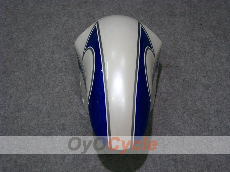 Kit de carénage à injection pour GSXR1300 Hayabusa 08-20 - Bleu, blanc - Flame #OYO87902670