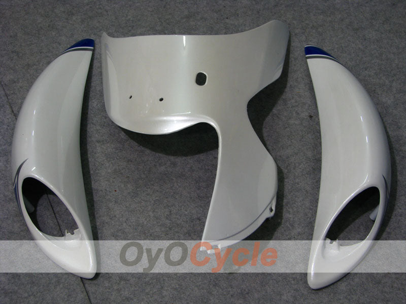 Kit de carénage à injection pour GSXR1300 Hayabusa 08-20 - Bleu, blanc - Flame #OYO87902670