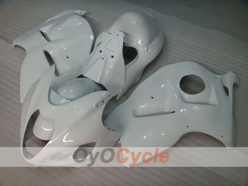 Kit de carénage à injection pour GSXR1300 Hayabusa 99-07 - Blanc, noir - Style d'origine #OYO87902671