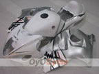 Kit de carénage à injection pour GSXR1300 Hayabusa 99-07 - Blanc, argenté - Style d'origine #OYO87902673