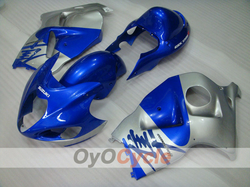 Kit de carénage à injection pour GSXR1300 Hayabusa 99-07 - Bleu, argenté - Style d'origine #OYO87902678 Image principale du produit