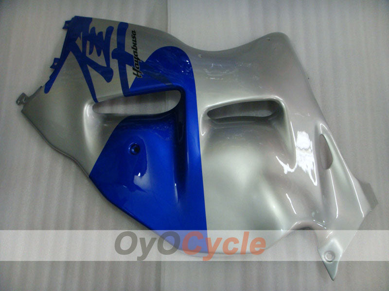 Kit de carénage à injection pour GSXR1300 Hayabusa 99-07 - Bleu, argenté - Style d'origine #OYO87902678