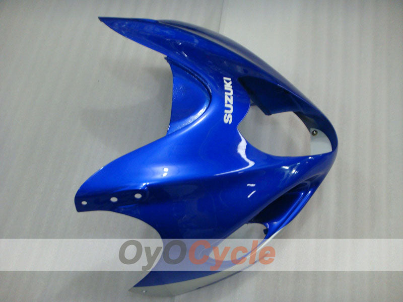Kit de carénage à injection pour GSXR1300 Hayabusa 99-07 - Bleu, argenté - Style d'origine #OYO87902678