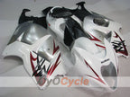 Kit de carénages à injection pour GSXR1300 Hayabusa 99-07 - Blanc, argenté - Style d'origine #OYO87902682